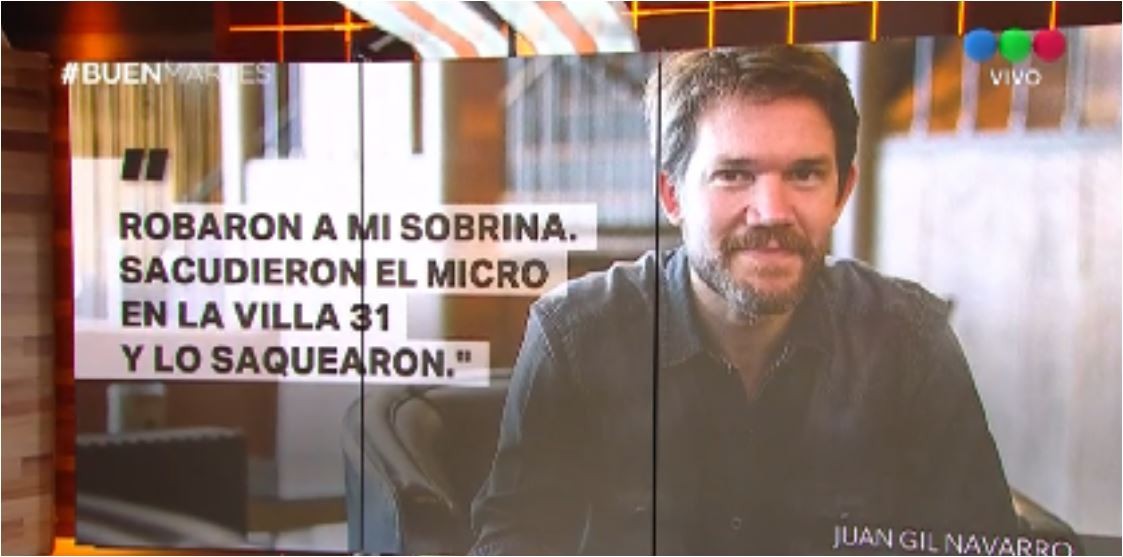 Juan Gil Navarro denunció un violento robo a su sobrina cuando su micro pasó por la Villa 31 | Espectáculos