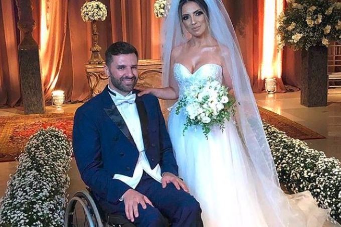 El hombre paralítico que se puso de pie para bailar con su novia en el casamiento | Redes