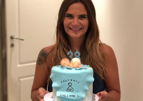 Amalia Granata celebró su cumpleaños con una torta decorada con la campaña "Salvemos las dos vidas" | Espectáculos