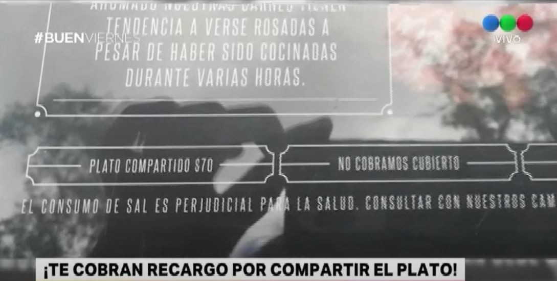 Cobran recargo por compartir platos en restaurantes | Actualidad