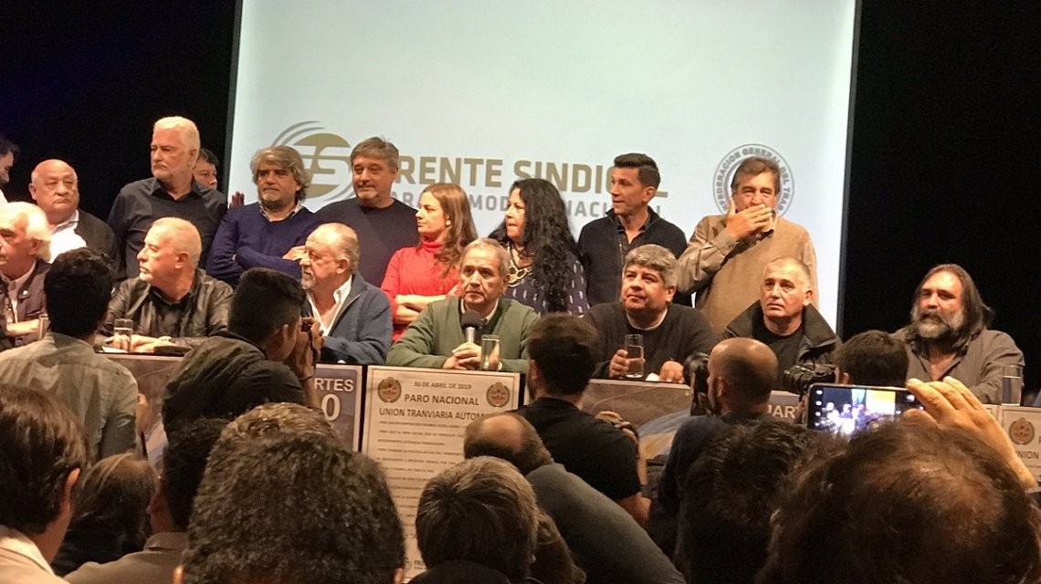 Los gremios que paran el 30 de abril anunciaron una marcha a Plaza de Mayo | Política
