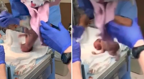 Video: el momento en el que un médico deja caer a un bebé recién nacido | Internacionales