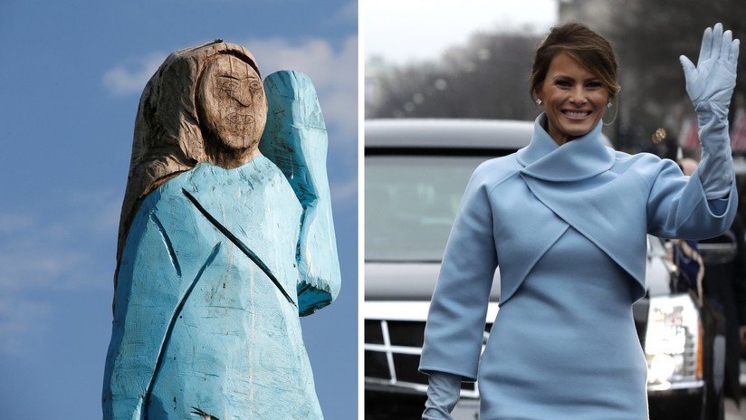La fallida estatua de Melania Trump en su pueblo natal de Eslovenia | Curiosidades