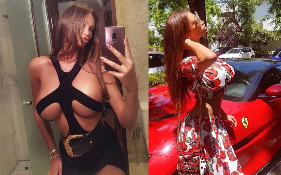 Exnovia de Neymar terminó con un Lamborghini en una pileta | Redes