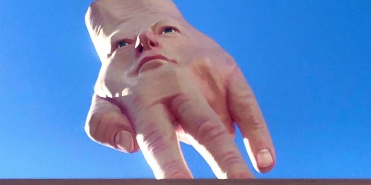 La terrorífica estatua gigante de una mano con cara: descartan que esté inspirada en Donald Trump | Curiosidades