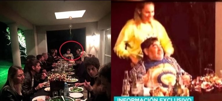 Se filtraron dos fotos del cumpleaños polémico de Diego Maradona | Espectáculos