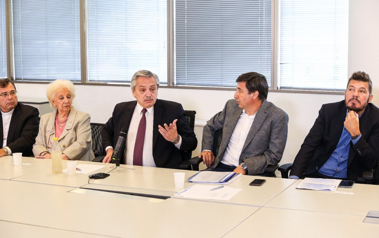 Primera reunión del Consejo contra el hambre: Alberto junto a Tinelli y Estela de Carlotto | Política