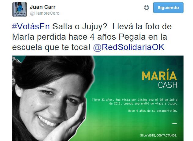 Además de votar, podés ayudar a encontrar personas desaparecidas | Actualidad