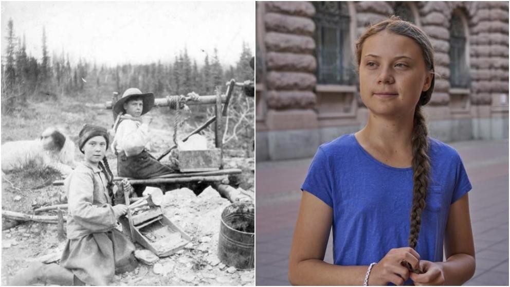 ¿Es Greta Thunberg una viajera del tiempo?: la foto que alimenta la loca teoría que recorre las redes sociales | Internacionales