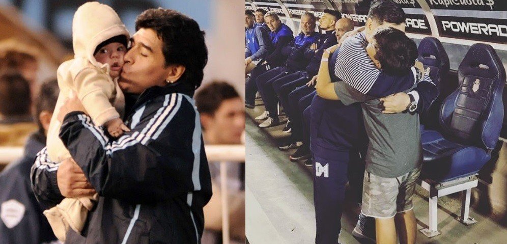La emoción de Maradona por el reencuentro con su nieto Benjamín | Deportes