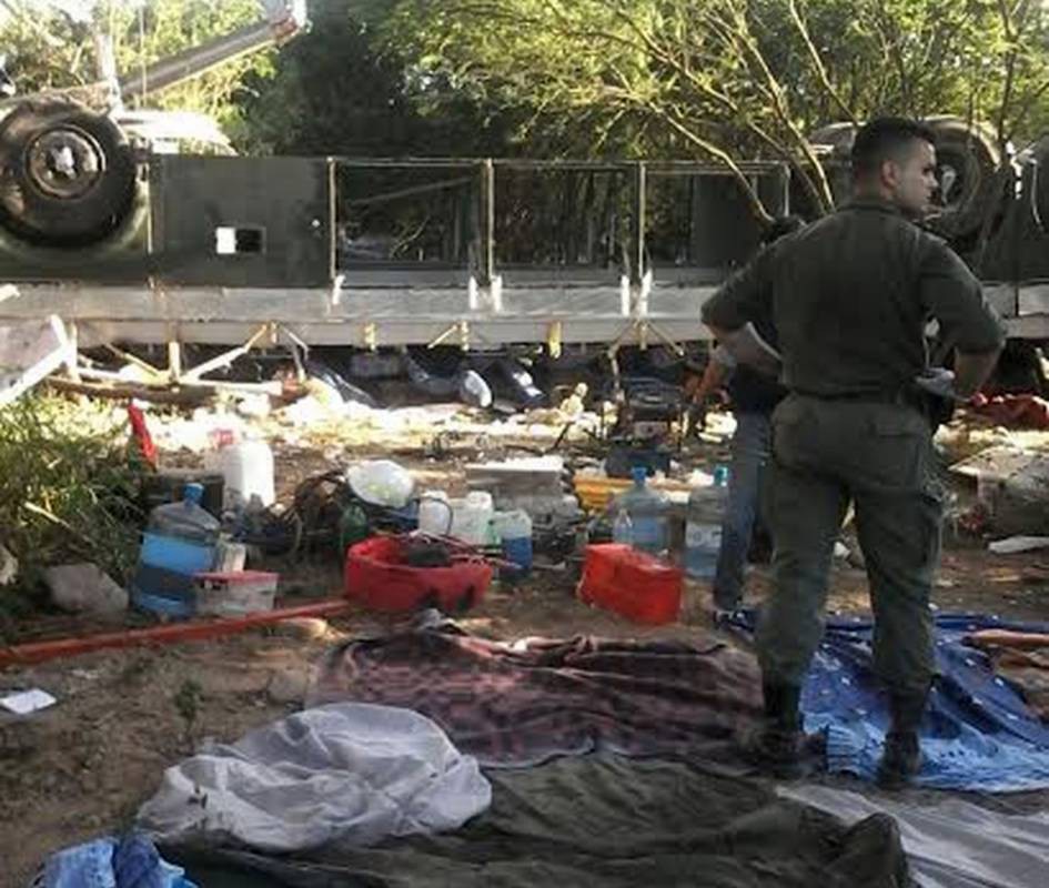 Salta: el micro había sufrido el reventón de un neumático | Actualidad