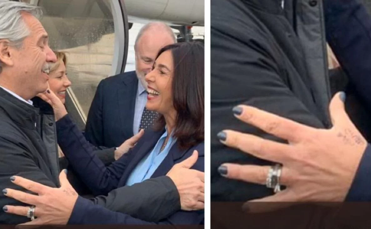 Papelón viral: la ministra que recibió a Alberto Fernández se anotó su nombre en la mano | Redes