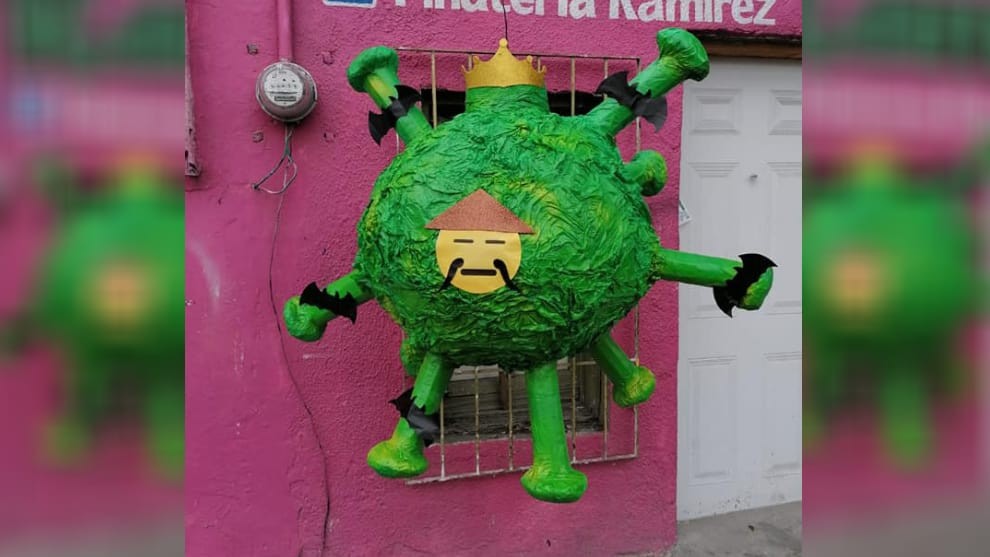 Convirtieron al coronavirus en piñata: "Tratamos de ver el lado amable de las cosas" | Curiosidades
