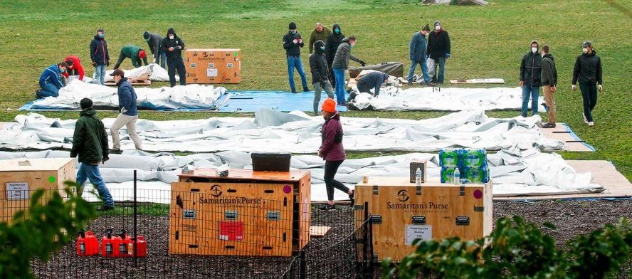 Levantan un hospital de campaña en el Central Park de Nueva York para atender infectados por coronavirus | Internacionales