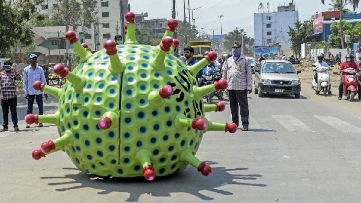 Video: el "corona-móvil", el auto inspirado en el covid-19 | Curiosidades