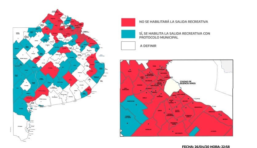 El mapa bonaerense de las salidas recreativas permitidas: qué municipios las permiten | Política