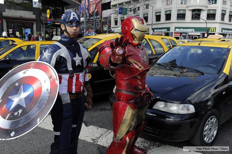 Ironman y el Capitán América se suman a los taxistas contra Uber | Actualidad