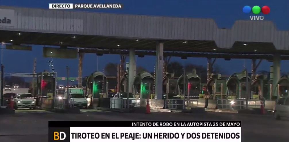 Tiroteo en el peaje Parque Avellaneda: un herido y dos detenidos | Actualidad