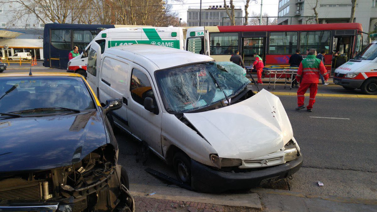 Choque múltiple en Palermo: 14 heridos | Actualidad