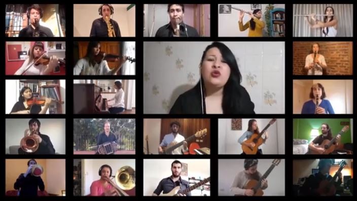Video: "Esclavo", por la orquesta de tango del conservatorio durante la cuarentena | Espectáculos