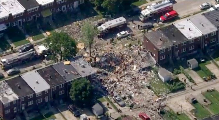 Una gran explosión en Baltimore deja al menos un muerto y tres casas destruidas | Internacionales