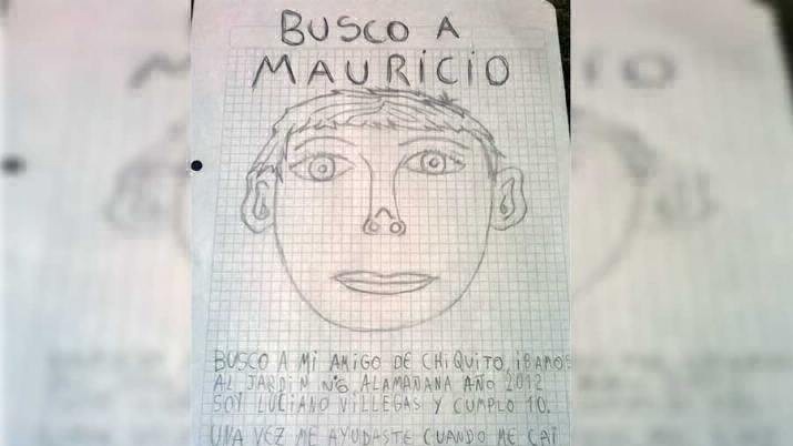 Un nene dibujó un identikit para buscar a su amigo del jardín de infantes | Actualidad