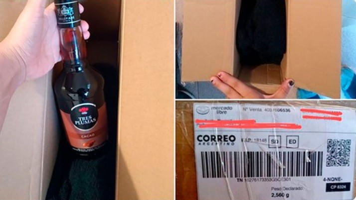 Compró una laptop de $140 mil y le llegó una botella | Redes
