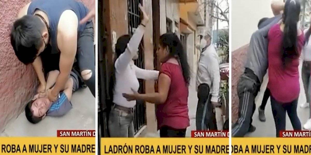 Una mujer intervino para defender a su hijo ladrón: "Yo le voy a llamar la atención" | Internacionales