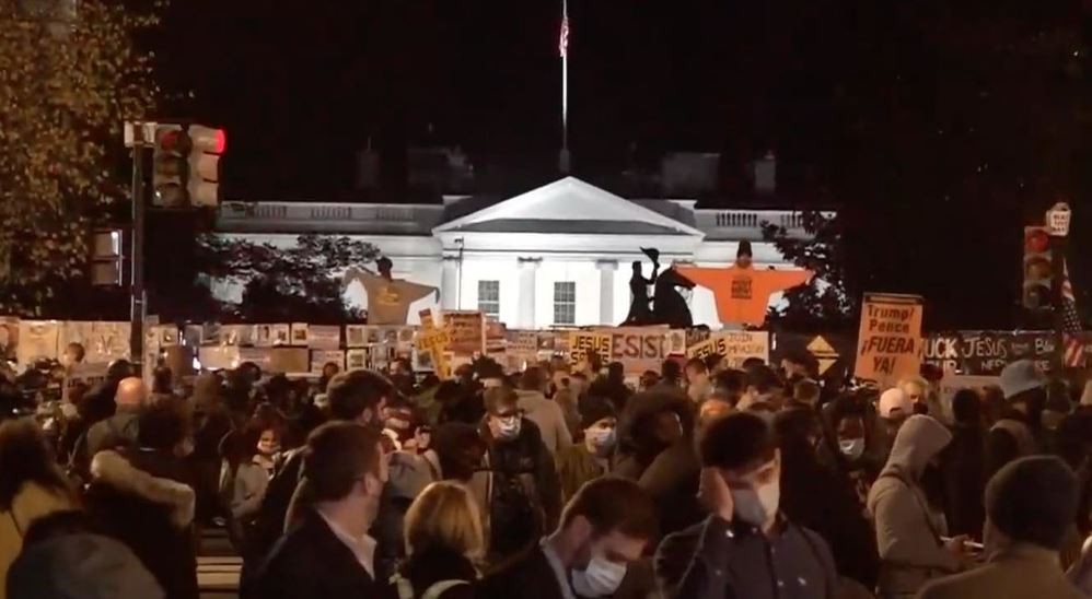 Elecciones en Estados Unidos: manifestantes se reunieron frente a la Casa Blanca | Internacionales