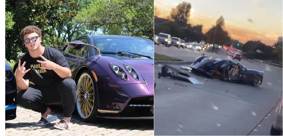 Youtuber chocó contra un árbol y destrozó el auto de US$ 3,5 millones de su padre | Curiosidades