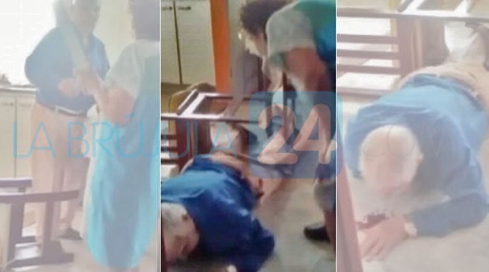 Video documento: una mujer de 92 años le pega con una madera a su marido de 102 | Actualidad