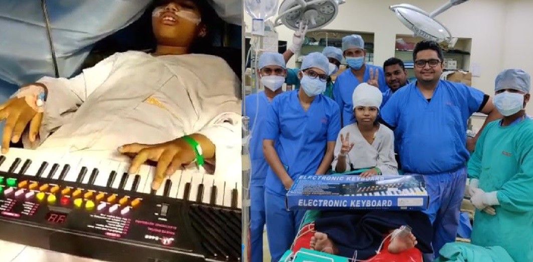 Una nena de 9 años toca el piano mientras la operan de un tumor cerebral | Internacionales