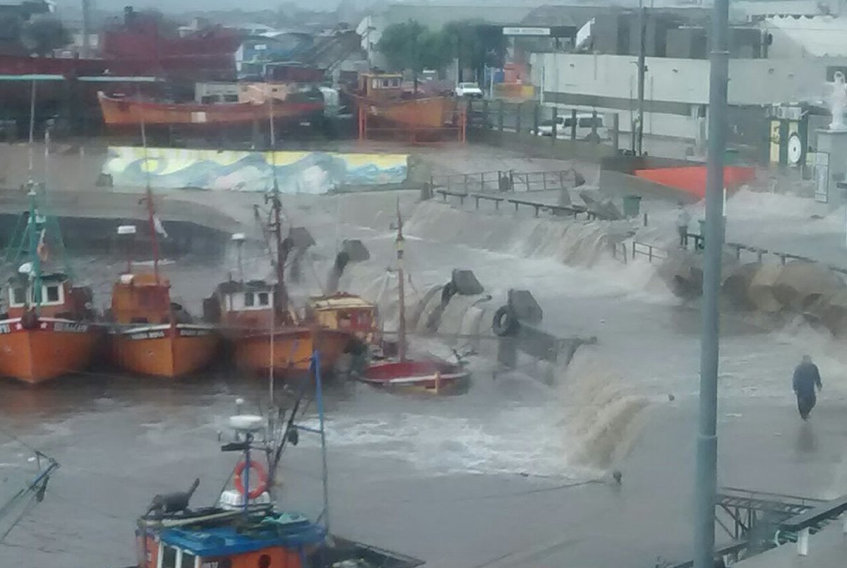 Imágenes impactantes: fuerte temporal en Mar del Plata | Actualidad