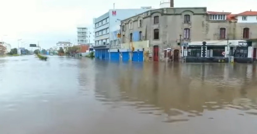 Fuerte temporal en Mar del Plata: la inundación vista desde un drone | Actualidad