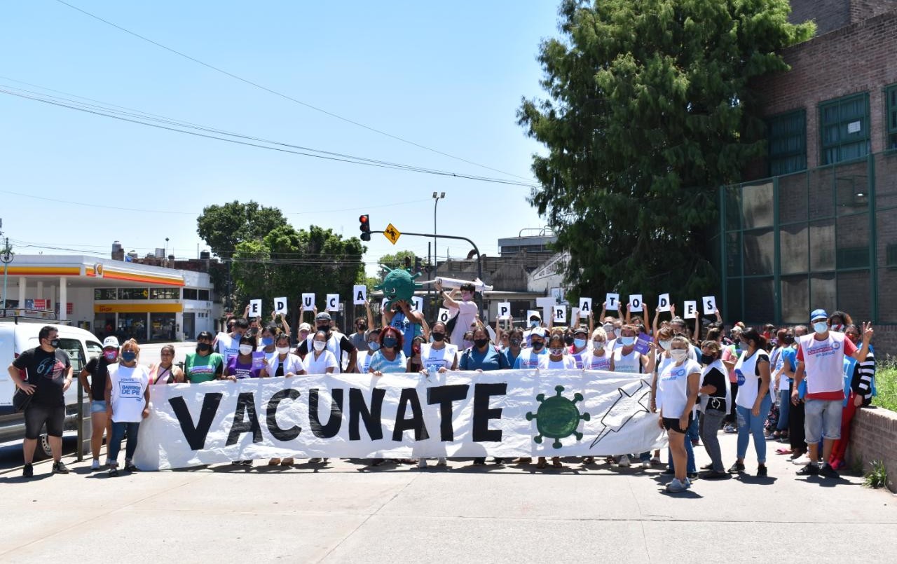 Nueva jornada de Barrios de Pie para concientizar sobre la vacunación anti Covid-19 | Actualidad