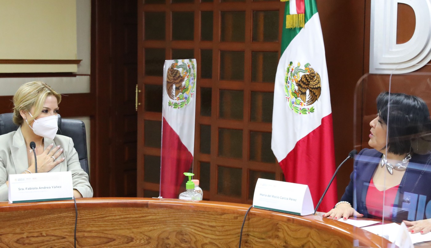Fabiola Yañez se reunió en México con autoridades de la asistencia social a la niñez | Política