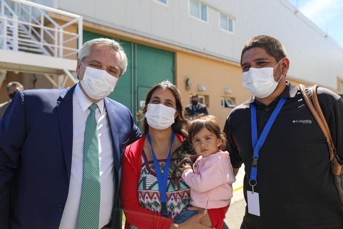 Alberto Fernández presentó a su primera ahijada presidencial | Política