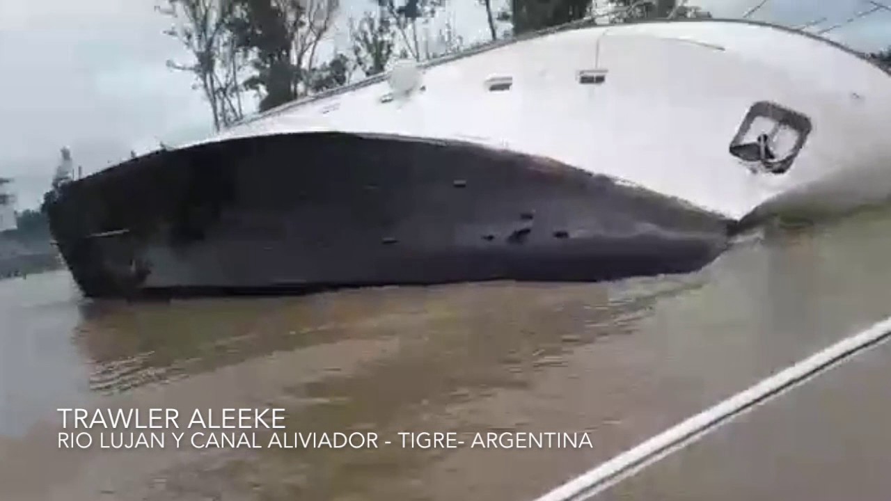 EL operativo para rescatar el yate hundido en el río Luján | Actualidad