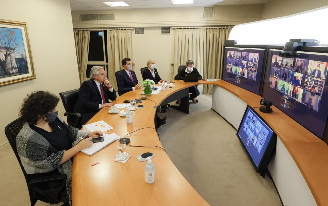 Alberto Fernández se reúne con gobernadores para analizar la situación epidemiológica | Política