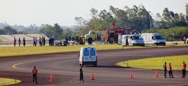 Realizaron simulacro de accidente de aviación en el aeropuerto de San Fernando | Actualidad