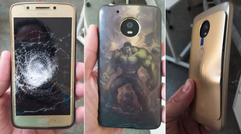 Un hombre se salva tras recibir un balazo que rebotó en su celular con funda de Hulk | Internacionales