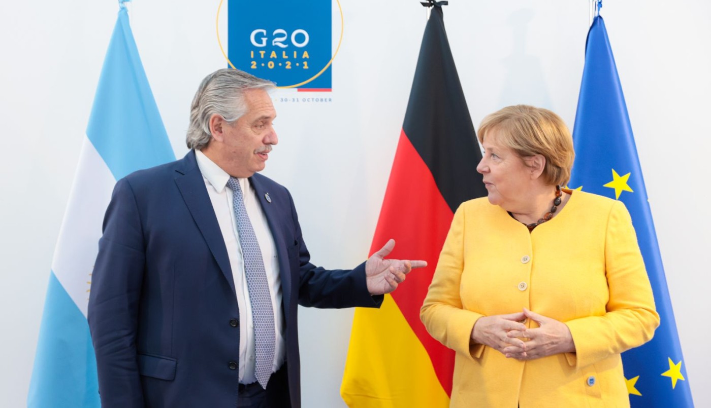 El Presidente mantuvo reuniones bilaterales con Merkel, Macron y Sánchez | Política