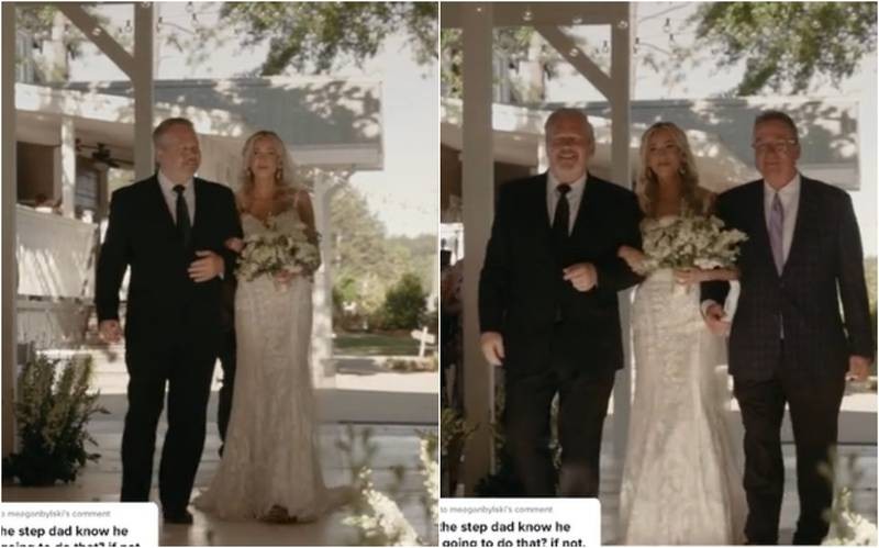 Video: un padre invitó al padrastro de su hija a que los acompañe hasta el altar | Internacionales