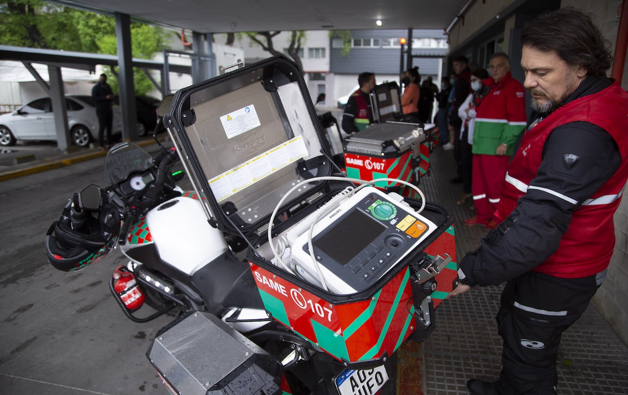 El SAME incorporó una flota de motos para atender emergencias en la ciudad de Buenos Aires | Actualidad