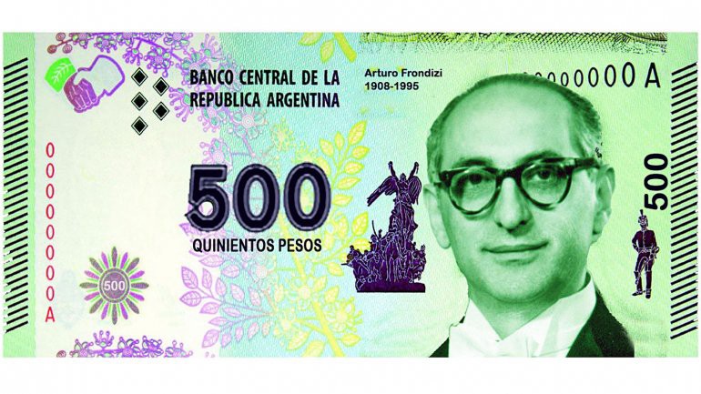 ¿Un billete de 500 pesos con la cara de Frondizi? | Política