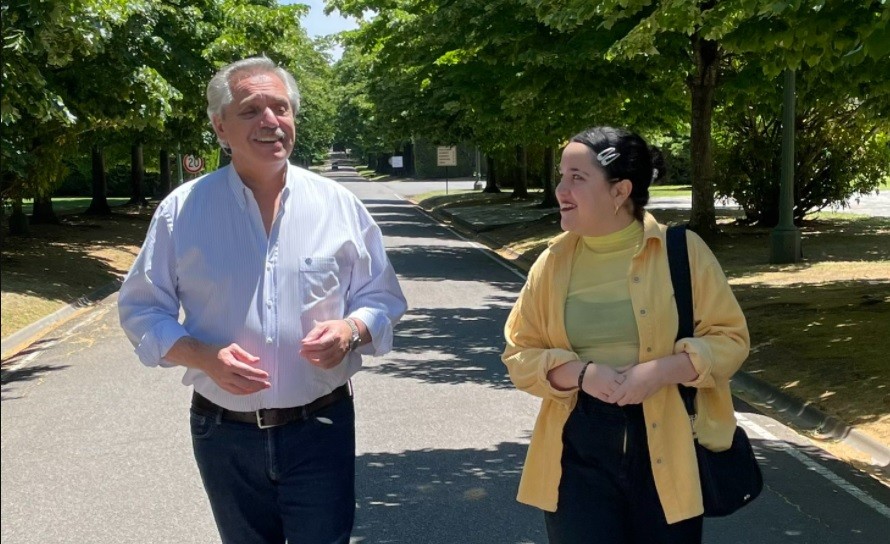 El Presidente recibió a Ofelia Fernández y se solidarizó tras el "ataque" de militantes libertarios | Política