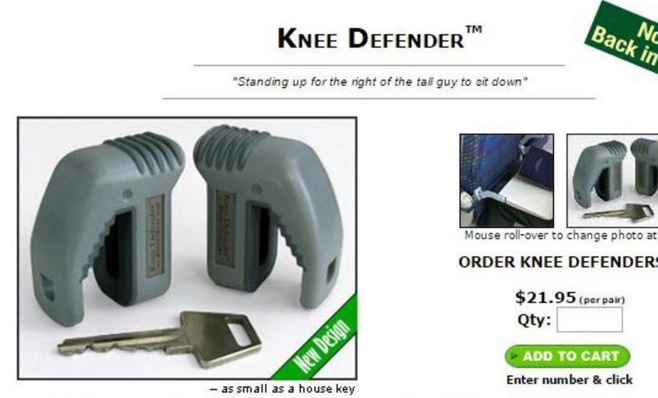 Venden dispositivo para impedir que se recline el asiento de adelante en el avión | Tecno