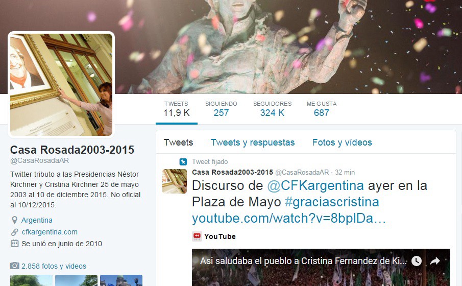 Twitter le quitó la verificación a la cuenta de la Casa Rosada | Tecno