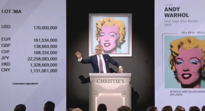 El retrato de Marilyn Monroe realizado por Warhol se convirtió en la segunda obra más cara del mundo | Internacionales