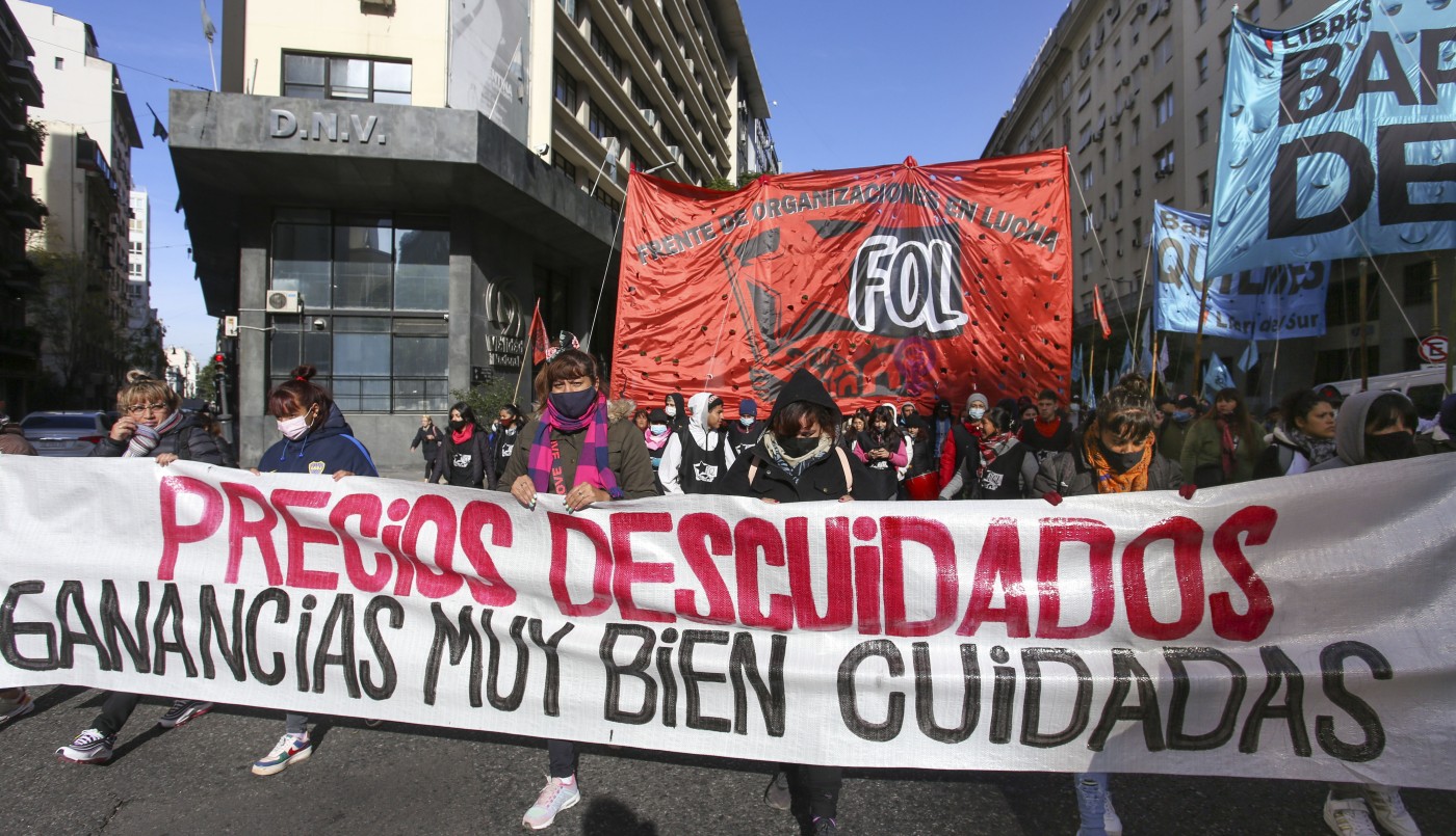 Otro día de cortes: marcha contra "abusivos aumentos de precios" en alimentos | Actualidad